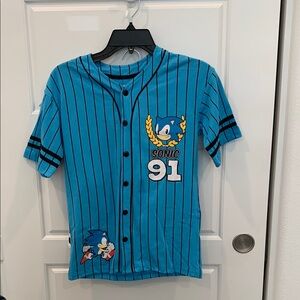 Hybrid Apparel Sonic Baseball Jersey and shorts